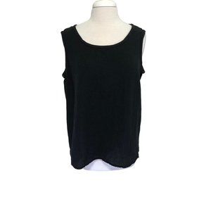 OH MY GAUZE black sleeveless cotton top 3 (Xl -XXl)